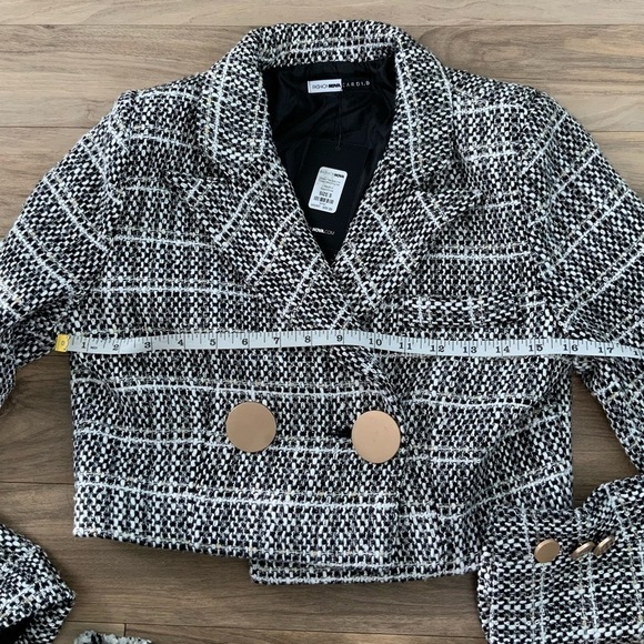 Fashion Nova Check The Resume Tweed Matching Set - Picture 5 of 9
